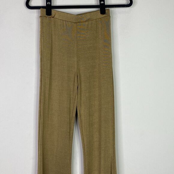 New Forever 21 Slinky High Rise Y2K Flare Pull On Pants Women's Size Small - Picture 4 of 8